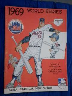 1969 World Series Program New York Mets Issue Unscored  