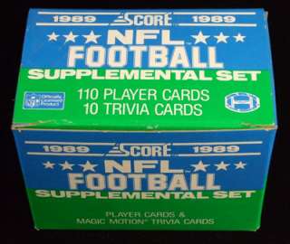 1989 SCORE SUPPLEMENTAL FOOTBALL SET (110)  