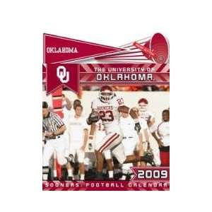  OKLAHOMA SOONERS 2009 NCAA Monthly 15 X 12 MUSICAL WALL CALENDAR 