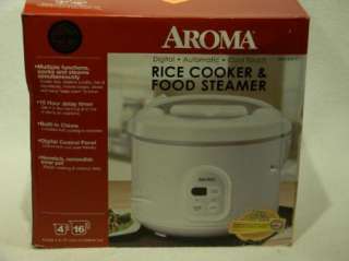 Aroma ARC 838TC 8 Cup Digital Rice Cooker and Steamer 021241068383 