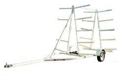 10 PLACE CANOE KAYAK TRAILER WITH RACK FREE DELIVERY  