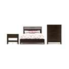 Tahoe Bedroom Furniture, Noir Full 3 Piece Set (Bed, Nightstand and 6 