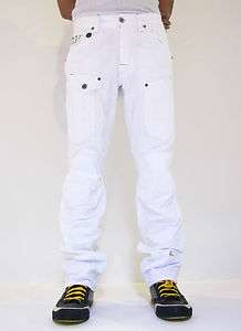   Star Jeans General 5620 3D Tapered Splend Designer Denim White Men New