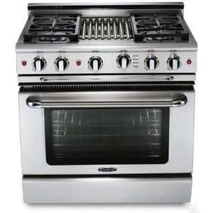  GSCR366 N Precision Series 36 Pro Style Natural Gas Range 