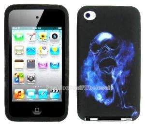 iPOD TOUCH 4 4th Generation TPU Case Cover Cool Skull  