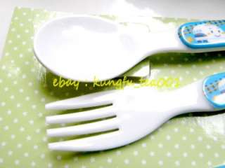 Sanrio Shinkansen JR Train Baby Kid Food Scissors + Flatware Spoon 