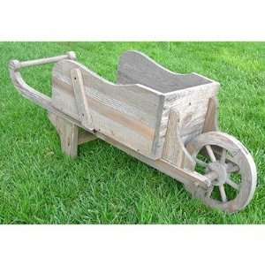  Colonial Wheel Barrow Planter Color Antique Gray 