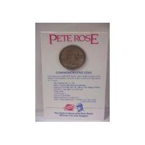 1985 Pete Rose Kahns All Time Hit Leader Commemorative Coin  