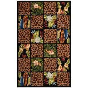   Safavieh Chelsea HK300A Black Country 8 x 8 Area Rug