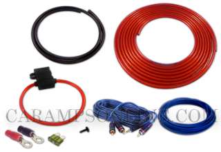 NEW CAR STEREO 10 AWG GAUGE AMP KIT AMPLIFIER HOOK UP POWER WIRING 