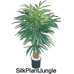  7 foot Potted Artificial Silk Double Kentia Palm Tree 