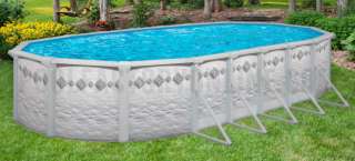 12X24X52 Oval Above Ground Swimming Pool Deluxe Package 20 Year 