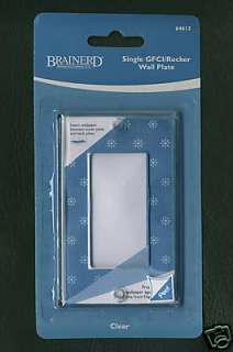 brainerd clear acrylic 2 piece wallpaper switch plate cover by