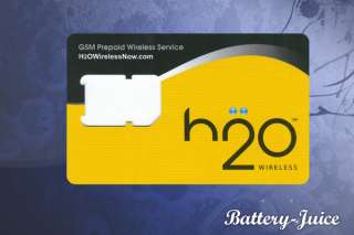Lot Of 2 Pcs H2O Wireless Micro Sim Cards For Iphone 4 & 4S  