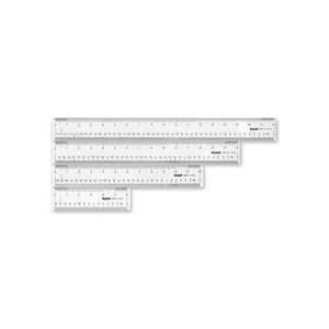    Plastic Ruler, 6 Long, Clear   Sold as 1 EA   Durable ruler 