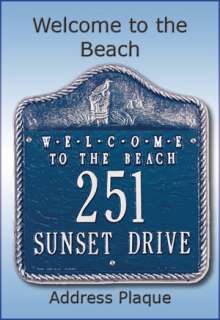 NEW COUNTRYSIDE BEACH WELCOME ADDRESS PLAQUE MARKER  
