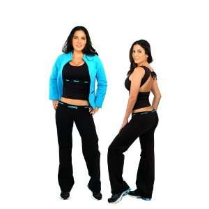  Equilibrium Active Wear Black Womans String Pants (SizeL 