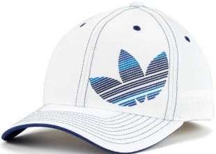 ADIDAS new WHITE BLASTER FLEX FITTED CAP HAT L/XL LARGE/XLARGE  