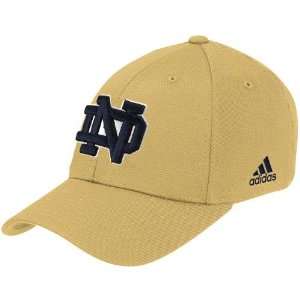  adidas Notre Dame Fighting Irish Gold Basic Logo Fitted Hat 