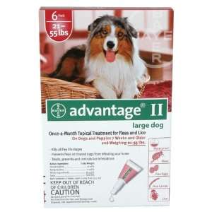  Bayer Advantage II Red 6 Month Flea Control for Dogs 21 55 