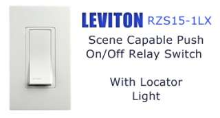 LEVITON RF 600W Scene Capable Dimmer RZI06 1LX Z Wave  