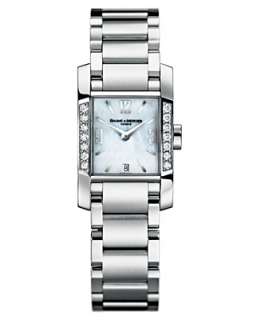 Baume & Mercier Watch, Womens Diamant Stainless Steel Bracelet 