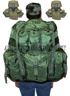   FIELD PACK w/ Frame / Pad / Straps COMPLETE w/2 MAG AMMO POUCHES
