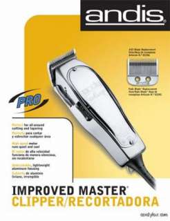 Andis Improved Master Clipper & Nano Silver Magnetic Guard Combo 