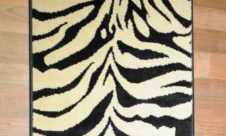 Animal Print Zebra Design 2x7 Runner   Area Rug   Carpet (AREA SIZE 