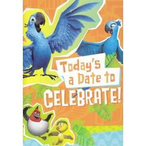  Greeting Card Birthday Rio with Stickers Todays a Date 