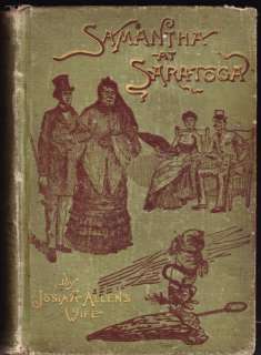 Samantha at Saratoga 1887 Holley Illus Frederick Opper  