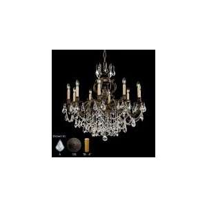   Chandelier in Antique Pewter with Clear Strass Teardrop crystal Home