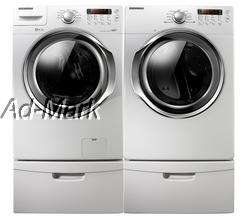 SAMSUNG FRONT LOAD WASHER AND DRYER WF330ANW DV330AEW  