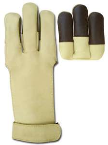 GLOVE TRADITIONAL ARCHERY SHOOTING LEATHER GLOVE AG300B  