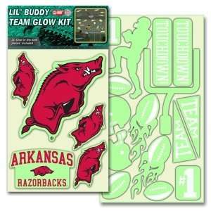  Arkansas Razorbacks Lil Buddy Glow In The Dark Decal Kit 