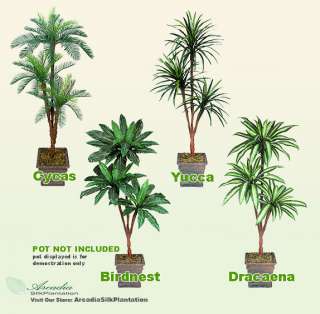 Artificial Palm Tree 6 Yucca Cycas BirdNest Dracaena  
