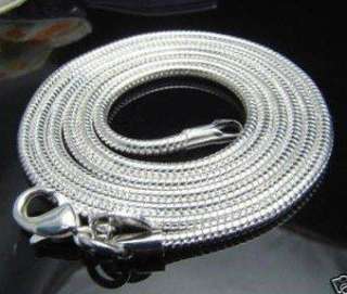   24inch hot selling silver smooth snake chain necklace 16 24inch  