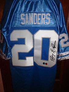 Barry Sanders Signed Authentic Style Jersey Schwartz Sports Integrity 