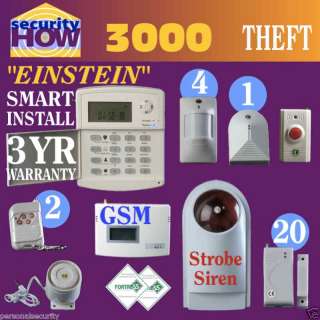 Home Security System 3000. Wireless w Gsm auto dialer  