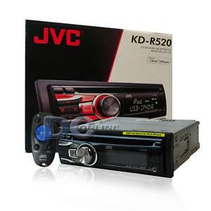 JVC KD R520 CAR STEREO CD RECEIVER /WMA FRONT AUX  