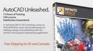 InfiniteSkills Beginners AutoCAD LT 2012 Tutorial / Training DVD ROM 