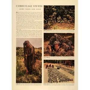  1941 Article WWII Camouflage Stunt Foliage Infrared Paint 