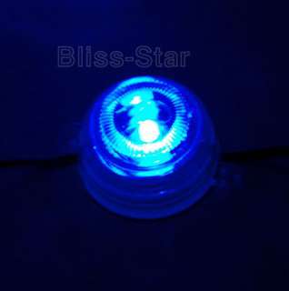 8X Circle Blue LED Car Underbody Under Car LED Lighting kit (LNL 009)