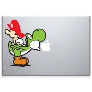 Baby Mario & Yoshi Macbook Decal Mac Apple skin sticker