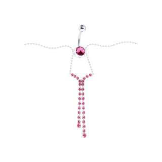 Belly Ring w/ Belly Chain, Assorted Styles & Colors  