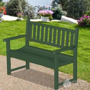   Polywood Traditional 48 Backless Bench in White Patio, Lawn & Garden