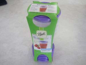Ball Canning Set of 5  8 oz Freezer Jars Twist on Lids 014400820007 