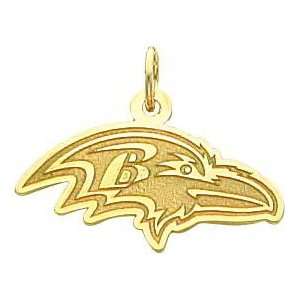  14K Gold NFL Baltimore Ravens Logo Charm Jewelry