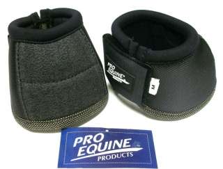 Pro Equine Ultra No Turn Bell Boots Black Medium 691119532058  