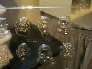 BITE SIZE MONSTER FACES.CHOCOLATE CANDY SOAP MOLD MOLDS  